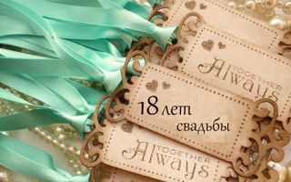 Бирюзовая свадьба (18 лет) — какая свадьба, поздравления, стихи, проза, смс